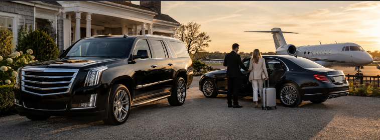 Luxury SUV golf transportation Long Island golf course